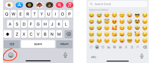 smartphone emoji keyboard