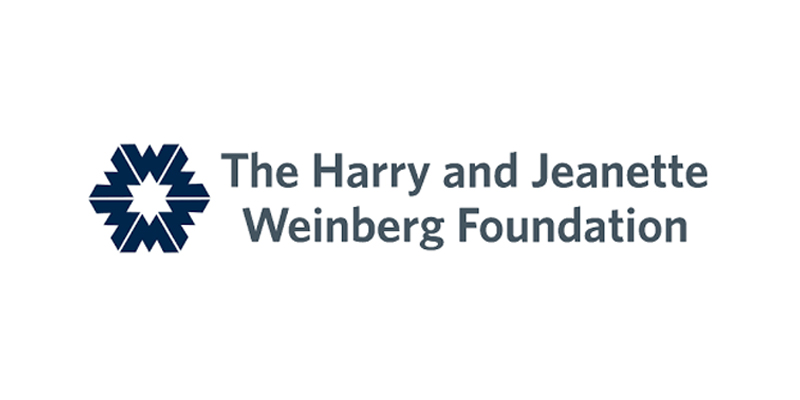 Logo of the Harry and Jeanette Weinberg Foundation, supporting classes for seniors