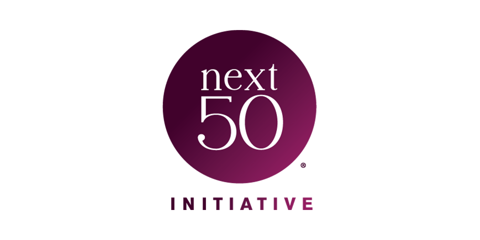 Logo of Logo of Next50 Initiative, a supporter of online courses for seniors