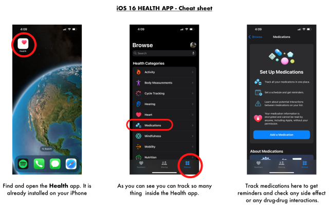 Ask the techspert - iOS 16 - health app cheat sheet